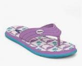 Beanz Purple Flip Flops Girls