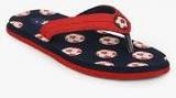 Beanz Soccer Navy Blue Flip Flops girls