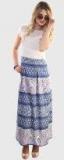 Belle Fille Blue Colored Printed Maxi Dress Women