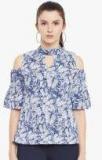 Belle Fille Blue Printed Blouse Women