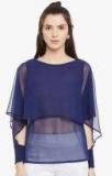 Belle Fille Blue Solid Blouse Women