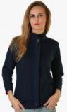 Belle Fille Blue Solid Winter Jacket Women