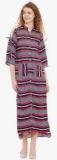 Belle Fille Multicoloured Striped Maxi Dress Women