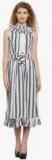 Belle Fille Off White Striped Shift Dress Women