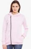 Belle Fille Pink Solid Sweat Jacket Women