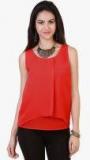 Belle Fille Red Solid Blouse Women