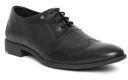 Blackberrys Black Textured Leather Oxfords Men