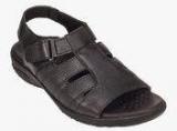 British Walkers From Khadims Black Sandals Men