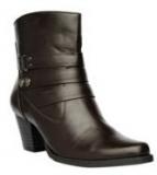 Bruno Manetti Ankle Length Coffee Boots women