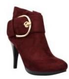 Bruno Manetti Ankle Length Maroon Boots Women