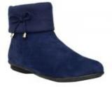 Bruno Manetti Ankle Length Navy Blue Boots women