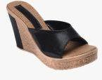 Bruno Manetti Black Solid Sandals Women