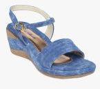 Bruno Manetti Blue Sandals Women