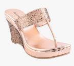 Bruno Manetti Bronze Solid Sandals Women