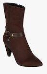 Bruno Manetti Coffee Brown Boots Women