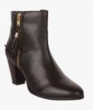 Bruno Manetti Coffee Brown Heeled Boots women