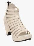 Bruno Manetti Cream Solid Gladiators Women