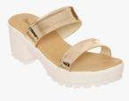 Bruno Manetti Gold Sandals Women