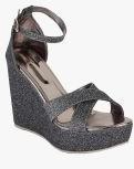 Bruno Manetti Grey Synthetic Wedges Women