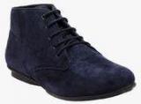 Bruno Manetti Navy Blue Casual Sneakers Women