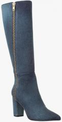 Bruno Manetti Navy Blue Heeled Boots women