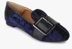 Bruno Manetti Navy Blue Leather Regular Loafers women