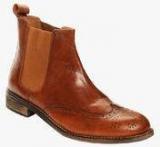 Bruno Manetti Tan Mid Ankle Boots Men