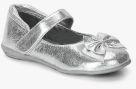 Bubblegummers Silver Solid Ballerinas Girls