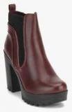 Call It Spring Maroon Boots Women