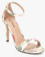 Call It Spring Waylanda Beige Floral Ankle Strap Stilettos women