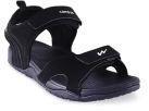 Campus Black Sports Sandals Men