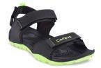 Campus Grey & Fluorescent Green Sports Sandals Men