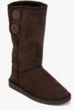 Carlton London Ankle Length Brown Snug Boots women