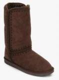 Carlton London Ankle Length Coffee Boots women