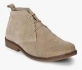 Carlton London Beige Derby Boots Men