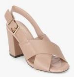 Carlton London Beige Sling Back Peep Toes Women