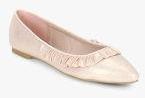 Carlton London Beige Solid Ballerinas Women