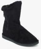 Carlton London Black Ankle Length Boots Men