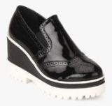 Carlton London Black Brogue Lifestyle Shoes Women