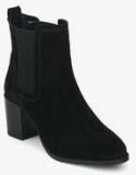 Carlton London Black Chelsea Ankle Length Boots women