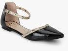 Carlton London Black Colourblocked Ballerinas Women