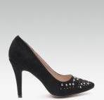 Carlton London Black Embellished Pumps Women