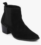 Carlton London Black Heeled Boots Women