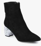 Carlton London Black Heels Boots women