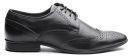 Carlton London Black Leather Formal Brogues Men