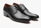 Carlton London Black Leather Formal Derbys Men