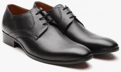 Carlton London Black Leather Formal Derbys men