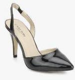 Carlton London Black Sling Back Stilettos Women