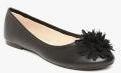 Carlton London Black Solid Ballerinas Women