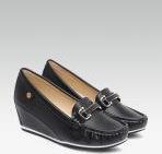 Carlton London Black Solid Wedges Women